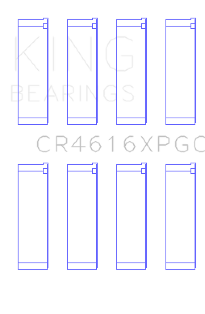 King Subaru Fa20/ Toyota 4U-GSE Connecting Rod Bearing Set - Size +0.05mm