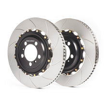 Load image into Gallery viewer, GiroDisc 02-04 Audi RS6 (C5) 380mm Zinc Plated Slotted Front Rotors (w/Spacers)